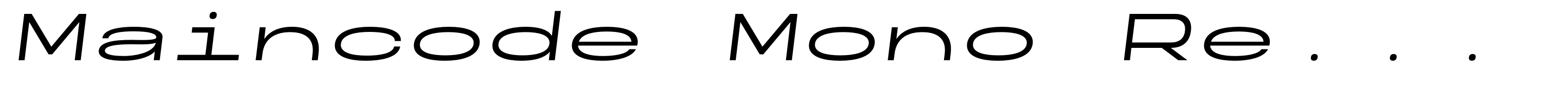 Maincode Mono Regular 200 Oblique
